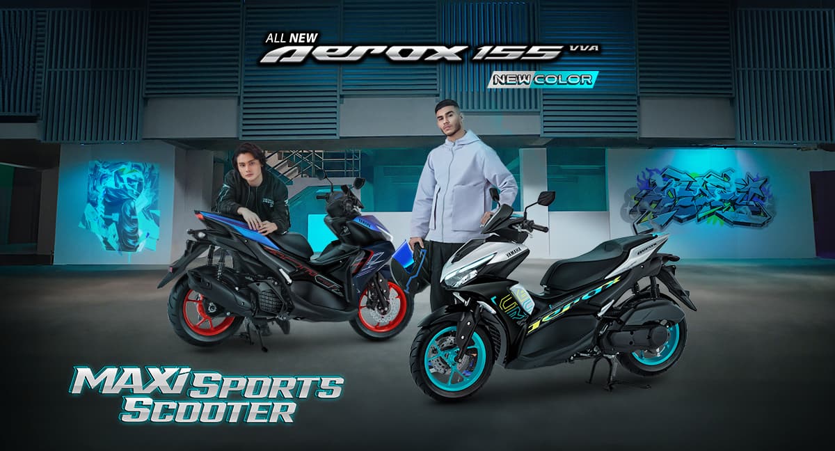 Aerox Warna Terbaru. Mengusung Tema Urban Street Style, Yamaha All New Aerox 155