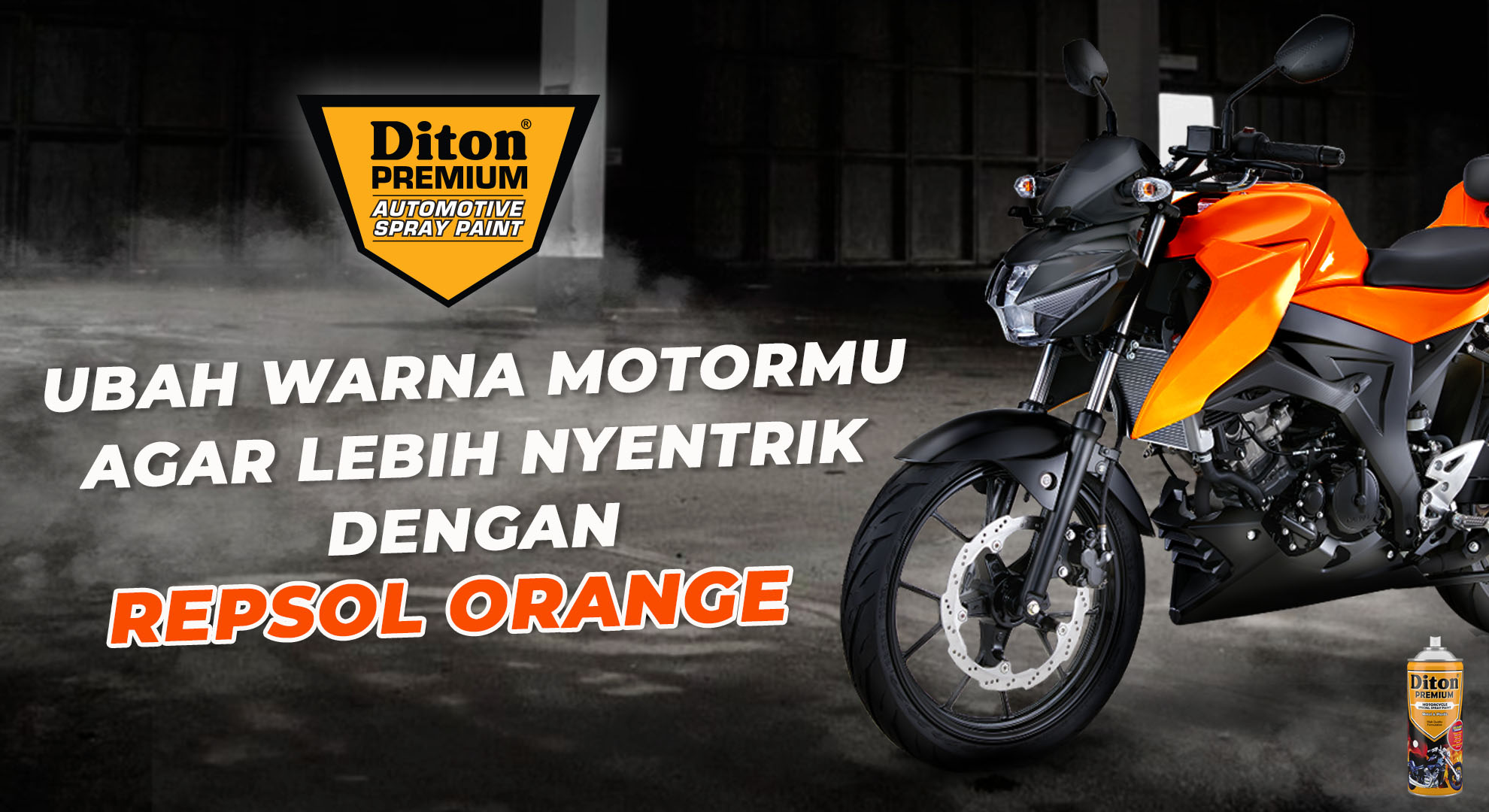 Cat Orange Repsol. Ubah Warna Motormu Agar Lebih Nyentrik dengan Repsol Orange
