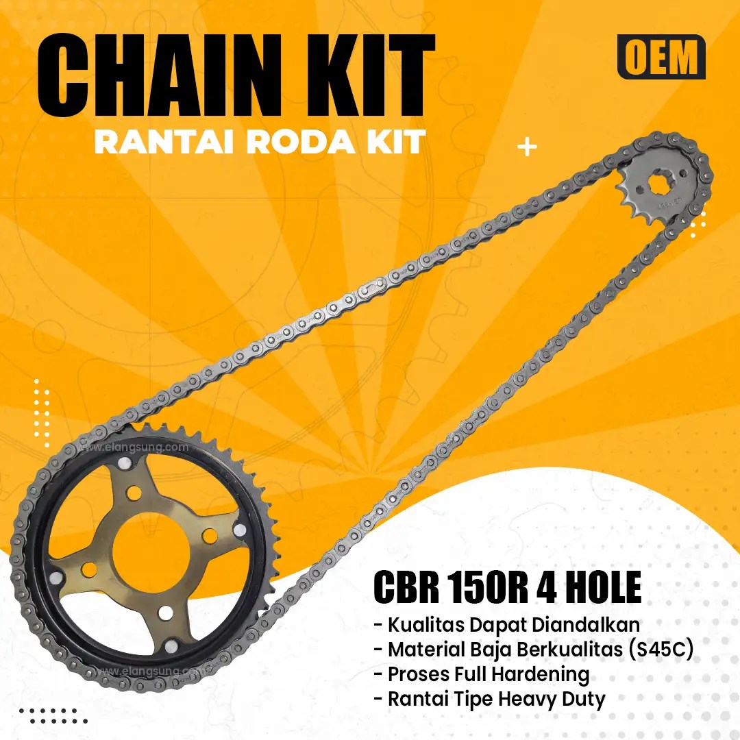 Rantai Cbr 150r. Chain Kit CBR 150R 4 Hole