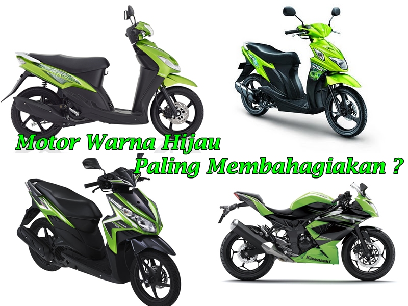 Warna Hijau Motor. Survei Membuktikan, Motor Paling Membahagiakan itu yang