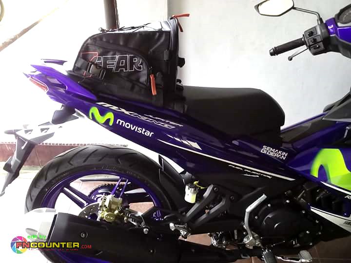 Bagasi Mx King 150. Modifikasi MX King 150, Adopsi Tank Bag 7Gear Untuk Minimnya