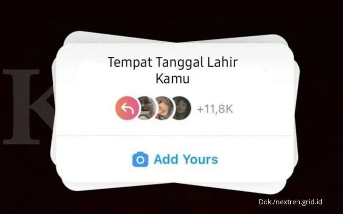 Stiker Yang Lagi Trend. Intip Cara Mencari Add Yours di Instagram yang Sedang Viral