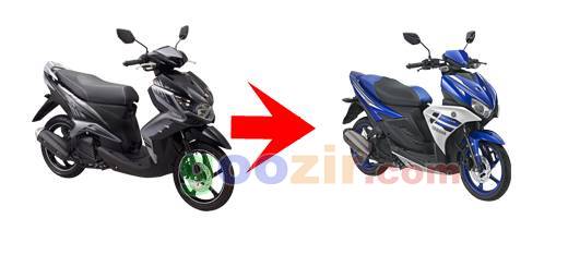 Pasang Velg Aerox Di Xeon. Modif Xeon RC dan GT 125 menjadi Aerox 125LC