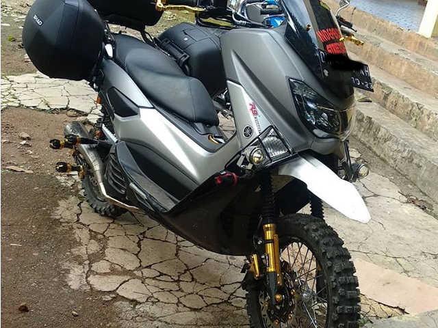 Nmax Modif Trail. Modif Yamaha NMAX Trail, Siap Trabas