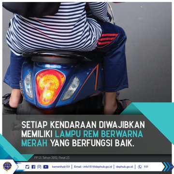 Lampu Kelap Kelip Motor Belakang. Setiap kendaraan diwajibkan memiliki dan menggunakan lampu