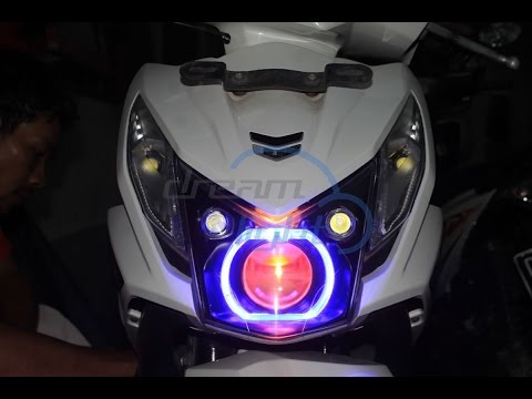 Harga Lampu Projie Beat Fi. Honda Beat FI Custom Headlamp Projie Jazz RS LED One eye