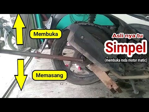 Cara Melepas Roda Belakang Mio. Cara mudah melepas dan memasang roda belakang motor matic