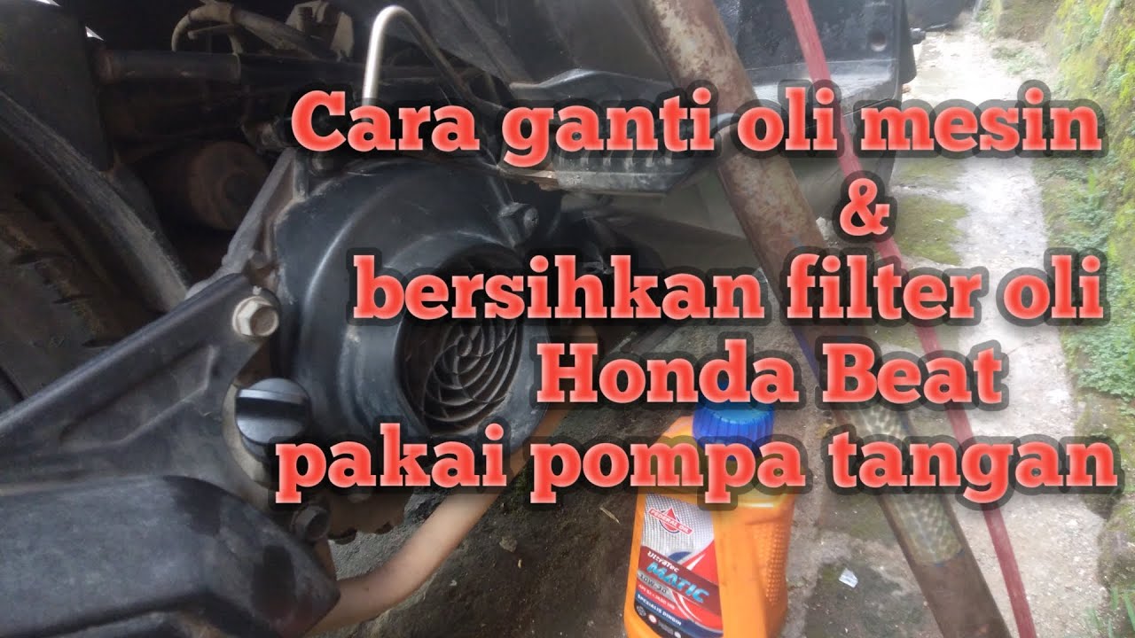 Cara Ganti Oli Beat. Cara ganti oli mesin Honda beat dan bersihkan saringan oli.