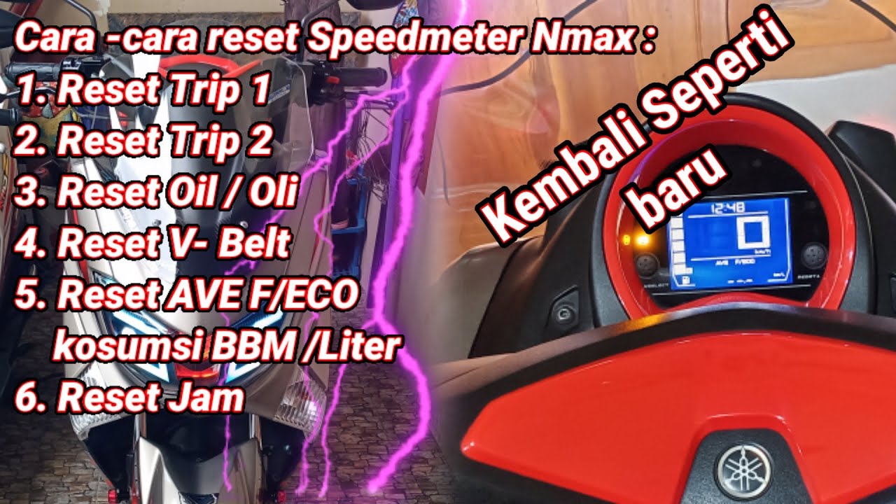 Cara Reset Rpm Nmax. Reset Speedometer Nmax