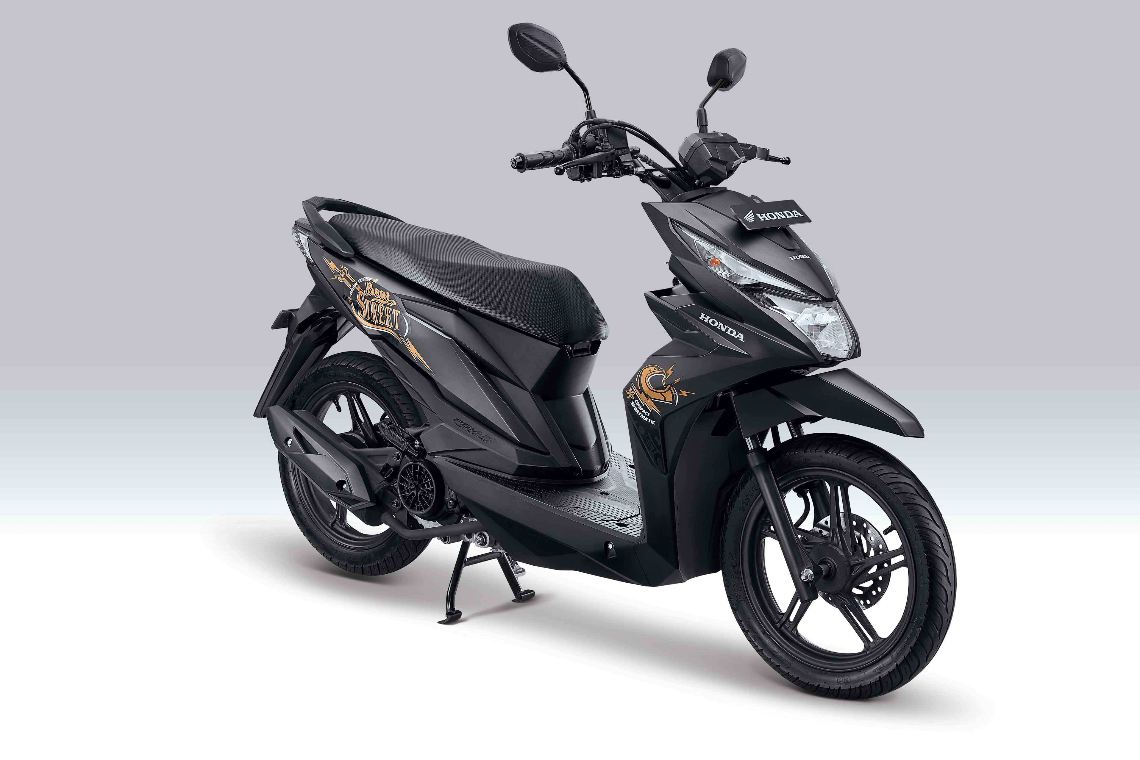 Honda Beat Hitam Doff. Honda BeAT Street Ganti Striping, Harganya Naik Jadi Segini