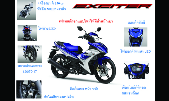 Yamaha Exciter 150 Indonesia. Yamaha Thailand Rilis Exciter 150 Dengan Tiga Pilihan Warna