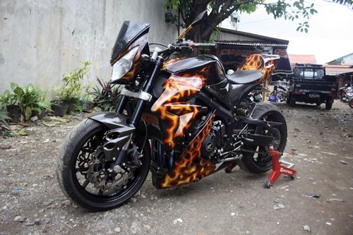 Cbr600rr Modif. Modifikasi CBR600RR Berubah Jadi Street Fighter, Tengkorak bro