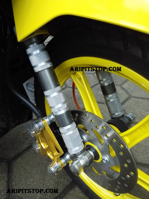 Bubut Shock Depan. Modifikasi Tabung Sok Dibubut, Cakep Juga Tapi Hati-hati