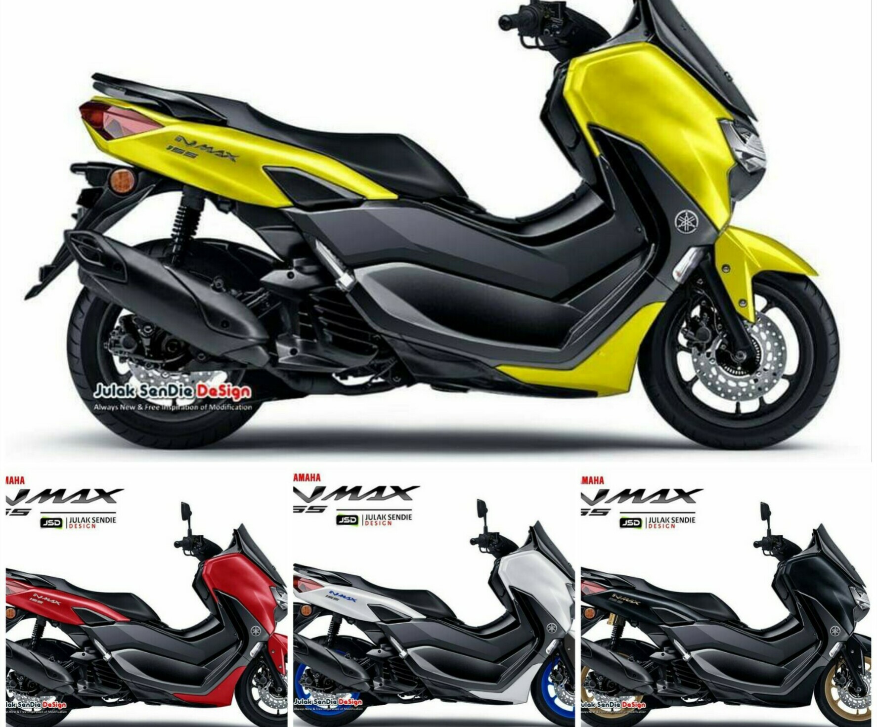 Wallpaper Nmax Modifikasi. Pilihan Warna New Nmax 2020, Tampak Seperti Nyata