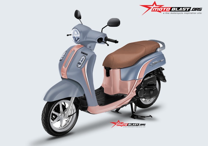Motor Matic Lucu. Jadi Lucu Imut…! 11 Pilihan Warna Calon Matic Retro Yamaha
