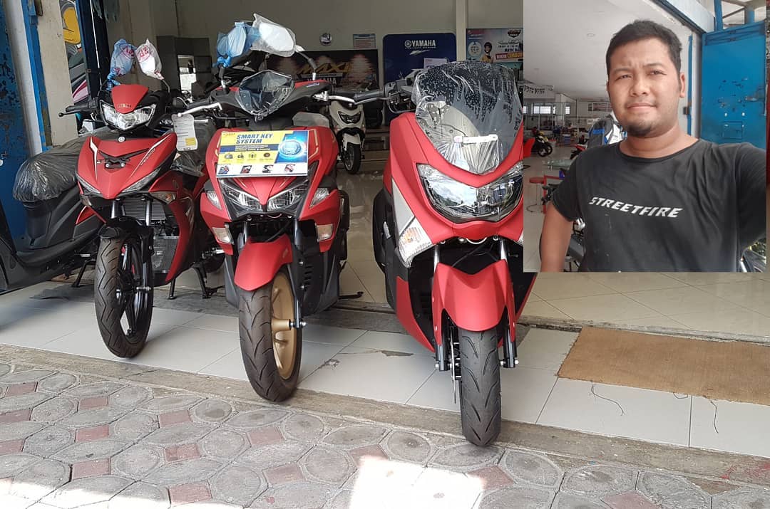 Nmax Merah Dop. Bertemu Yamaha NMAX Merah Doff Versi 2019, Ngejreng Abis