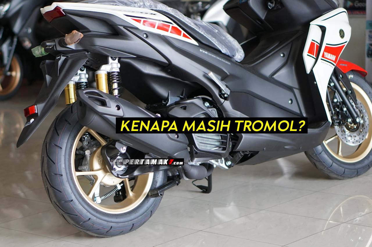 Aerox Cakram Belakang. Rem Belakang Yamaha Aerox Masih Tromol, Kenapa Tidak Cakram