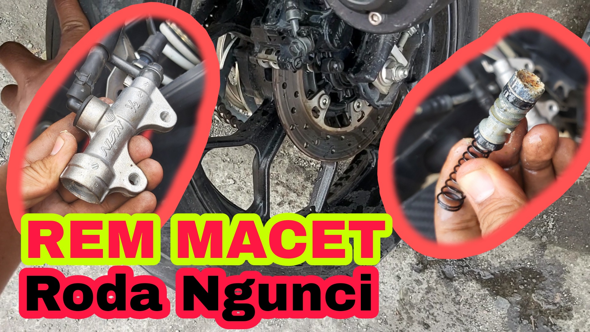 Master Rem Belakang Tidak Berfungsi. Servis Rem Cakram Belakang Macet, Roda Sampai Ngunci