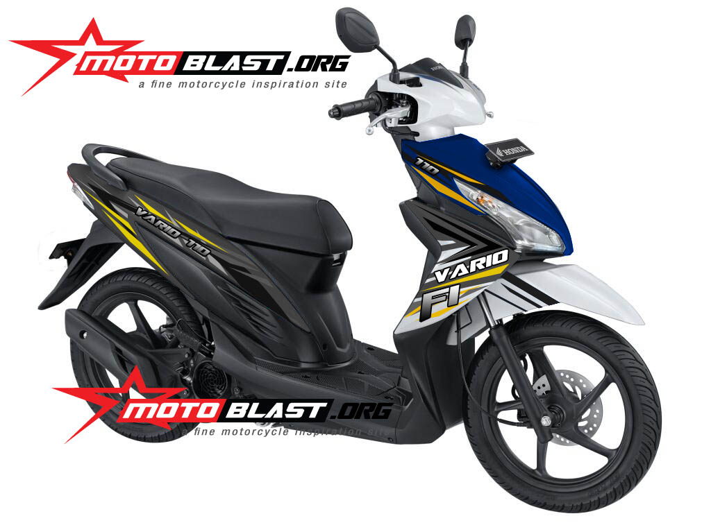 Vario 110 Fi Modif. Modif Striping Decal design Honda Vario 110 FI!!