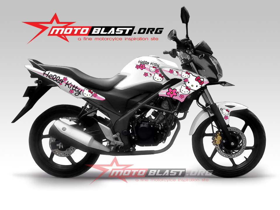 Modifikasi Honda Cb150r Putih. Hangat Kuku !! Modif Striping Honda CB150R Putih