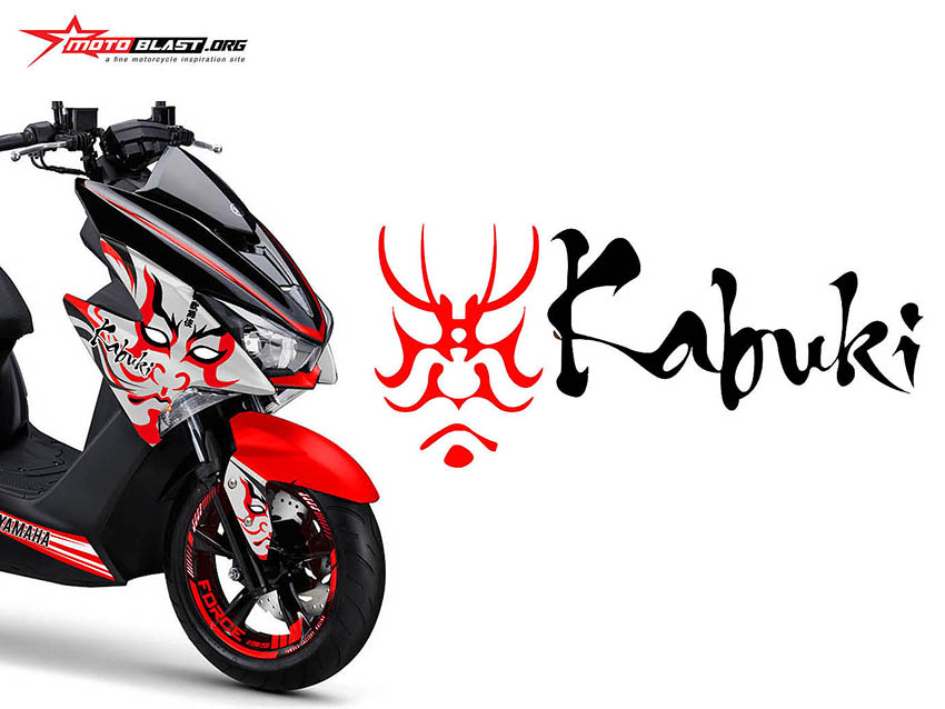 Yamaha Force 155 Modif. Modifikasi Yamaha Force 155 Kabuki Version