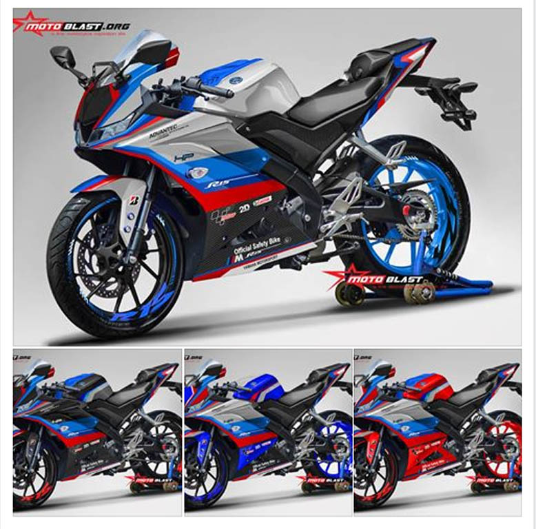 R15 Modif Motogp. Modif Striping Yamaha R15 v3 livery SafetyCar Motogp BMW all