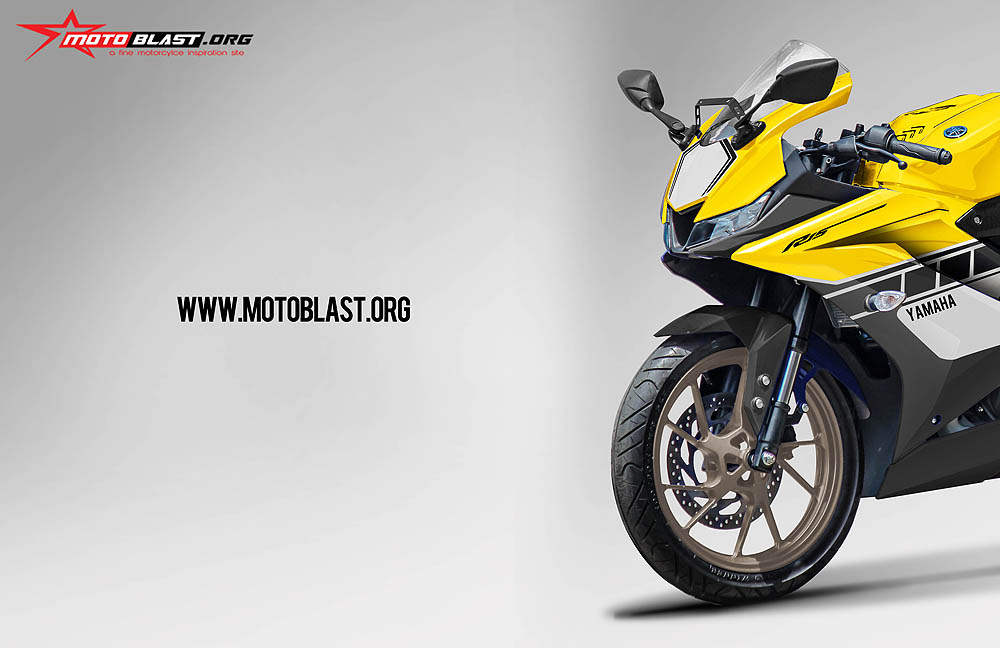 Modifikasi R15 V3 Warna Kuning. Modifikasi Striping Yamaha R15 V3 Livery 50th Anniversary