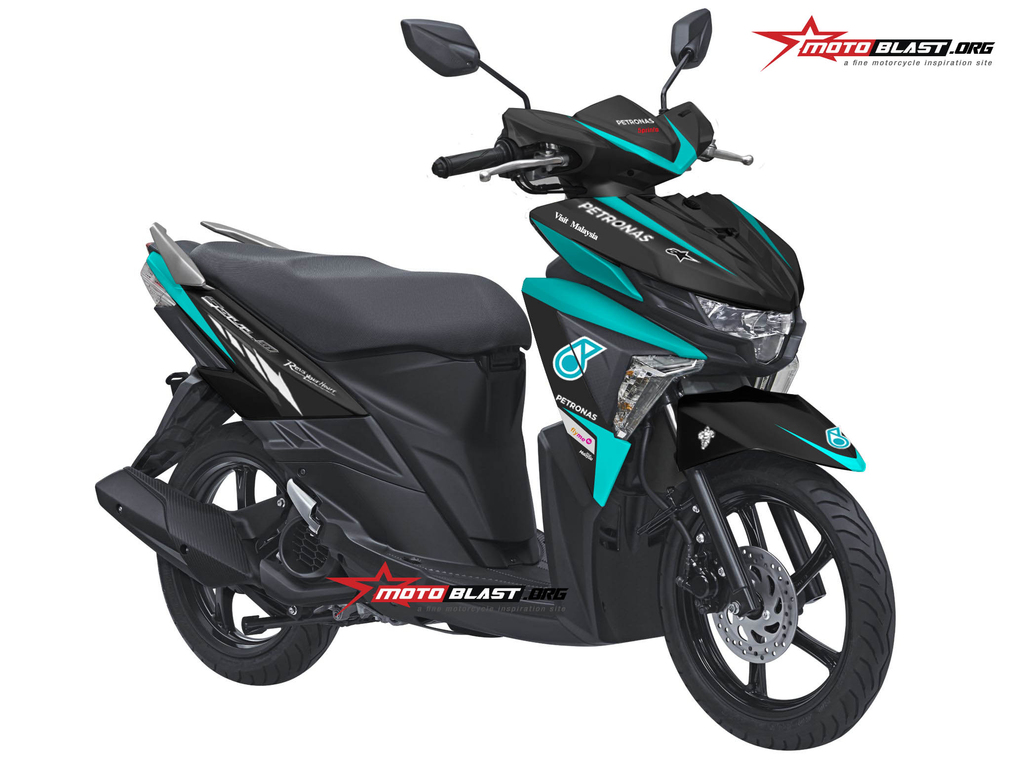 Modifikasi Mio Soul Gt 125 Blue Core. Modif striping soul gt125 bluecore petronas