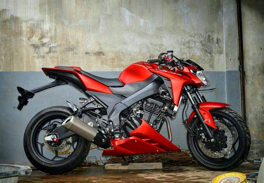 New Vixion Fairing Ninja 250. Modifikasi Ninja 250R Pasang Bodi Set Vixion Advance, Lebih
