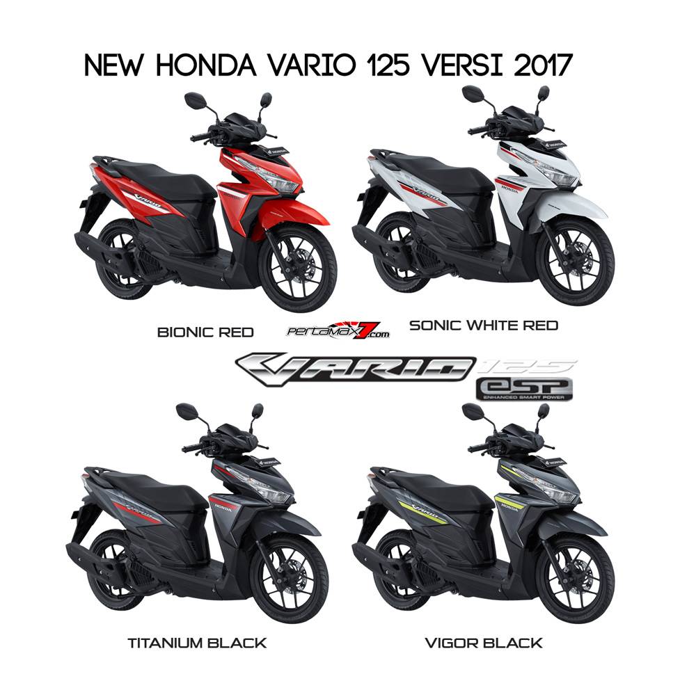 Vario 125 Warna Hitam. Warna Baru Honda Vario 125 Versi 2017, Harga Mulai Rp.18175 Juta