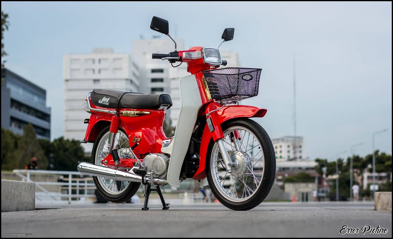 Suzuki Bravo Rc 100. Galeri Foto Suzuki Bravo RC100 Jet Cooled Merah Putih