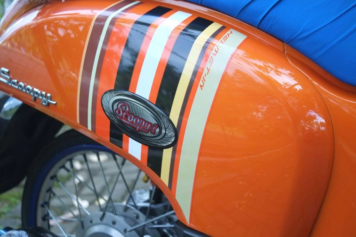 Modif Scoopy Warna Pink. Koleksi Scoopy Modif Warna Orange Terupdate