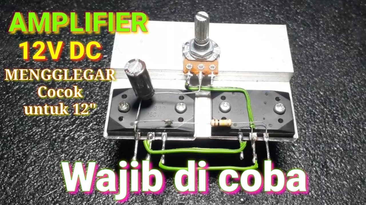 Cara Bikin Lampu Led Untuk Ampli. Cara Membuat Amplifier Mini Sederhana 3 Volt 12 Volt Youtube