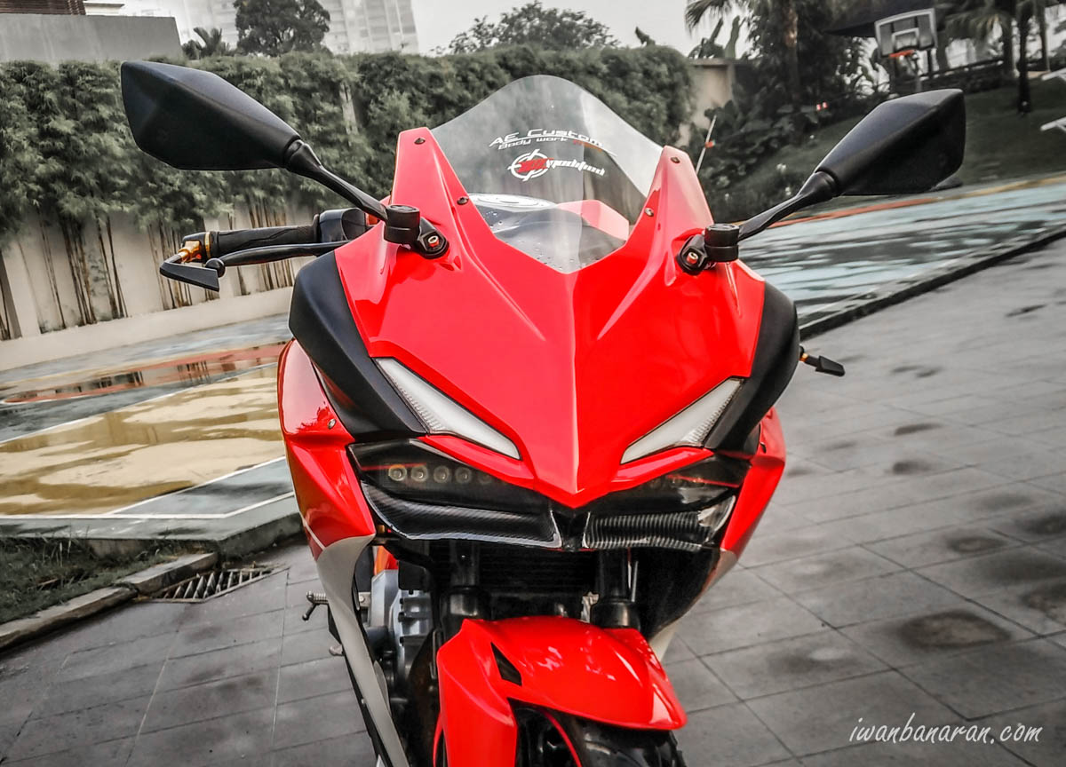 Vixion Pakai Velg Ninja 250. Modifikasi Yamaha New Vixion Pakai Fairing Honda CBR250RR