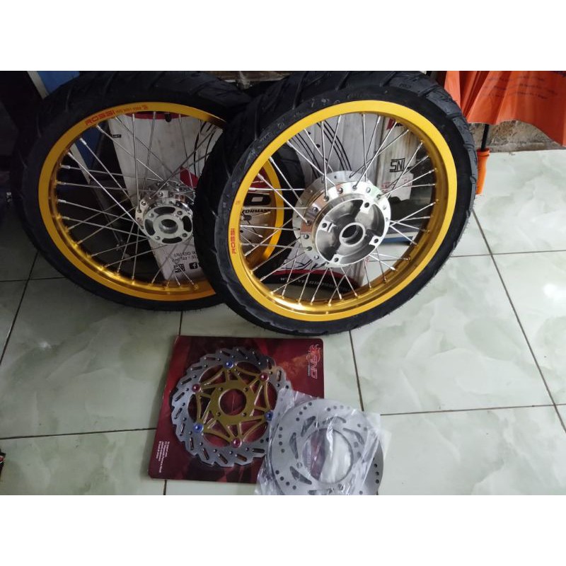 Velg Jari Jari Ninja Rr. Harga velg paketan jari jari ninja r dan rr tapak lebar 17x215/185