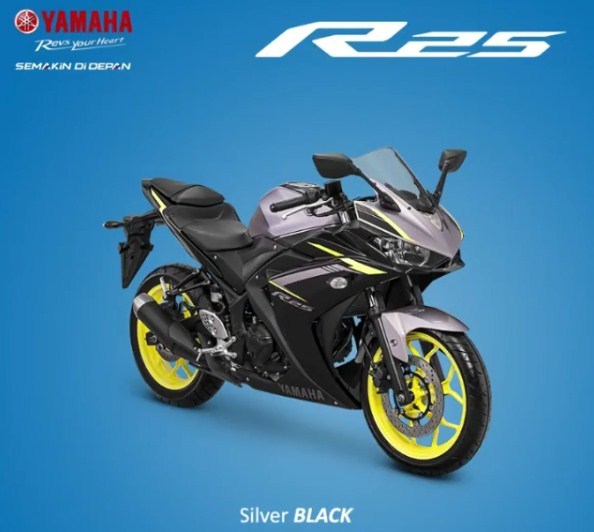 Velg Ninja 250 Hijau Stabilo. Yamaha R25 Facelift 2018, Ada Warna Keren Silver Black Velg Ijo