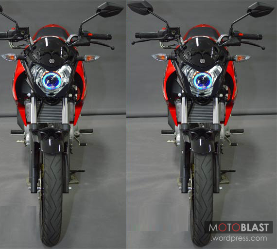 Modif Headlamp Nvl. Desain headlamp New Vixion bisa di akali dengan sticker