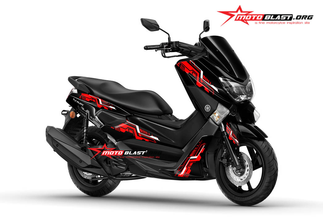 Modifikasi Satria Fu Hitam Doff. Modifikasi striping NMAX Black Hitech