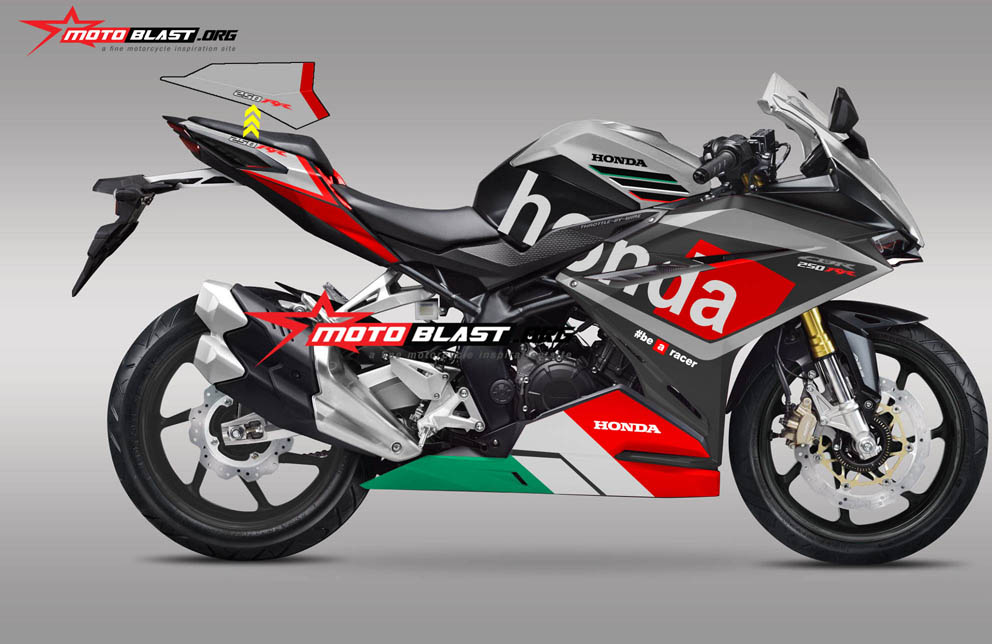 Modif Cbr250rr Hitam. Modifikasi Striping Honda CBR250RR black livery APRILIA