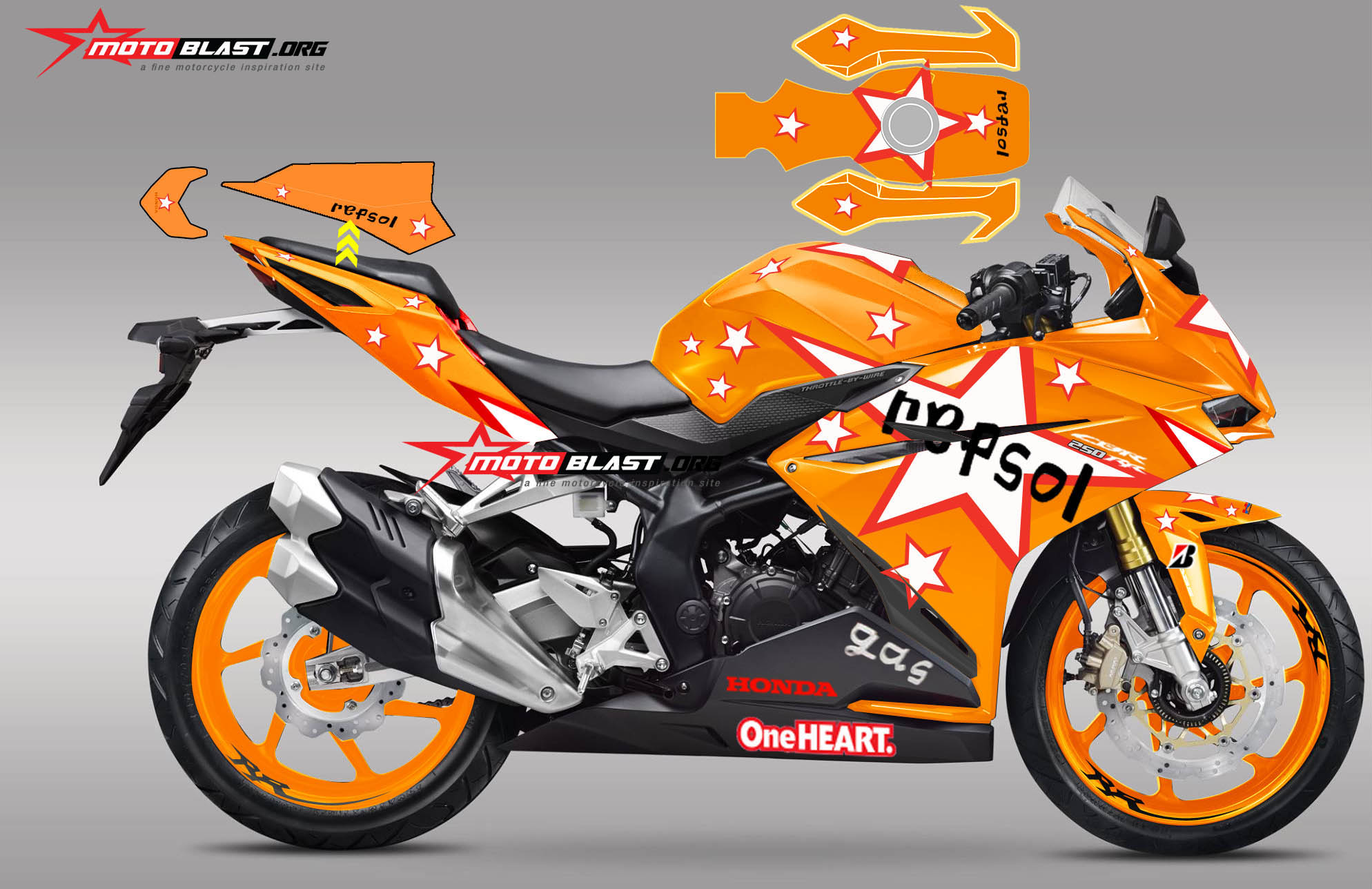 Cbr250rr Modifikasi Motogp. Modifikasi Striping Honda all new CBR250RR livery Repsol Motogp