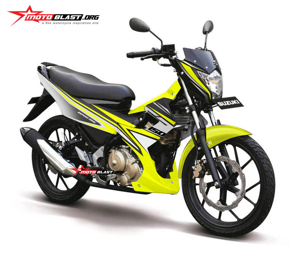 Varian Warna Satria Fu 2014. Suzuki Satria Fu 2014 Black Yellow RC