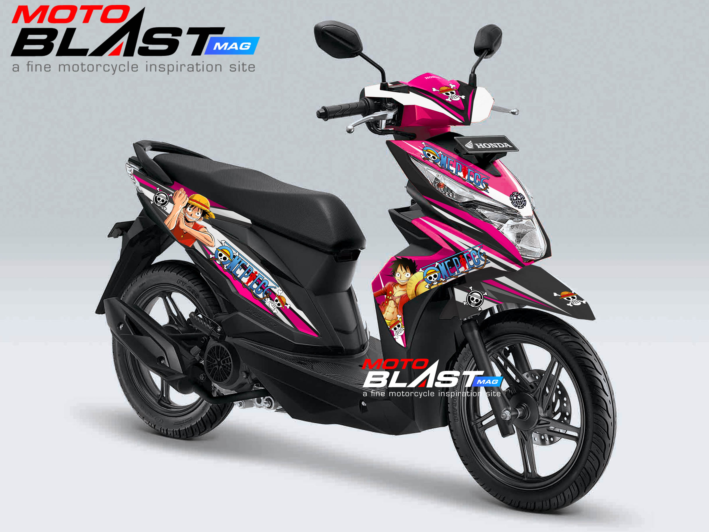 Beat Magenta Modifikasi. Modifikasi Striping Honda beAT Esp One piece