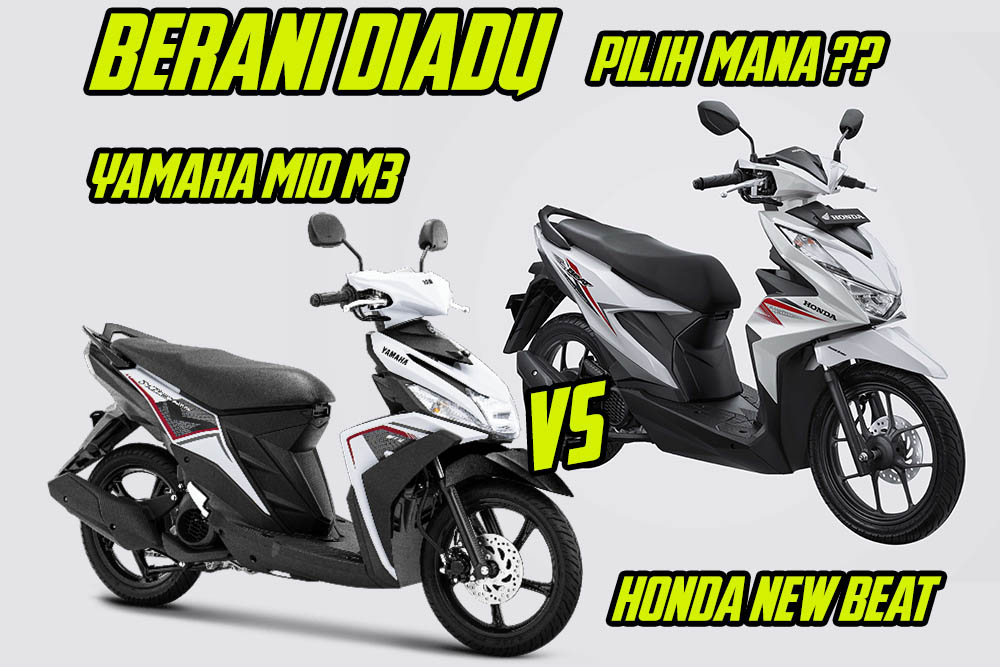 Mio Vs Beat Irit Mana. Berani diadu! pilih mana Yamaha mio m3 atau Honda New beAT