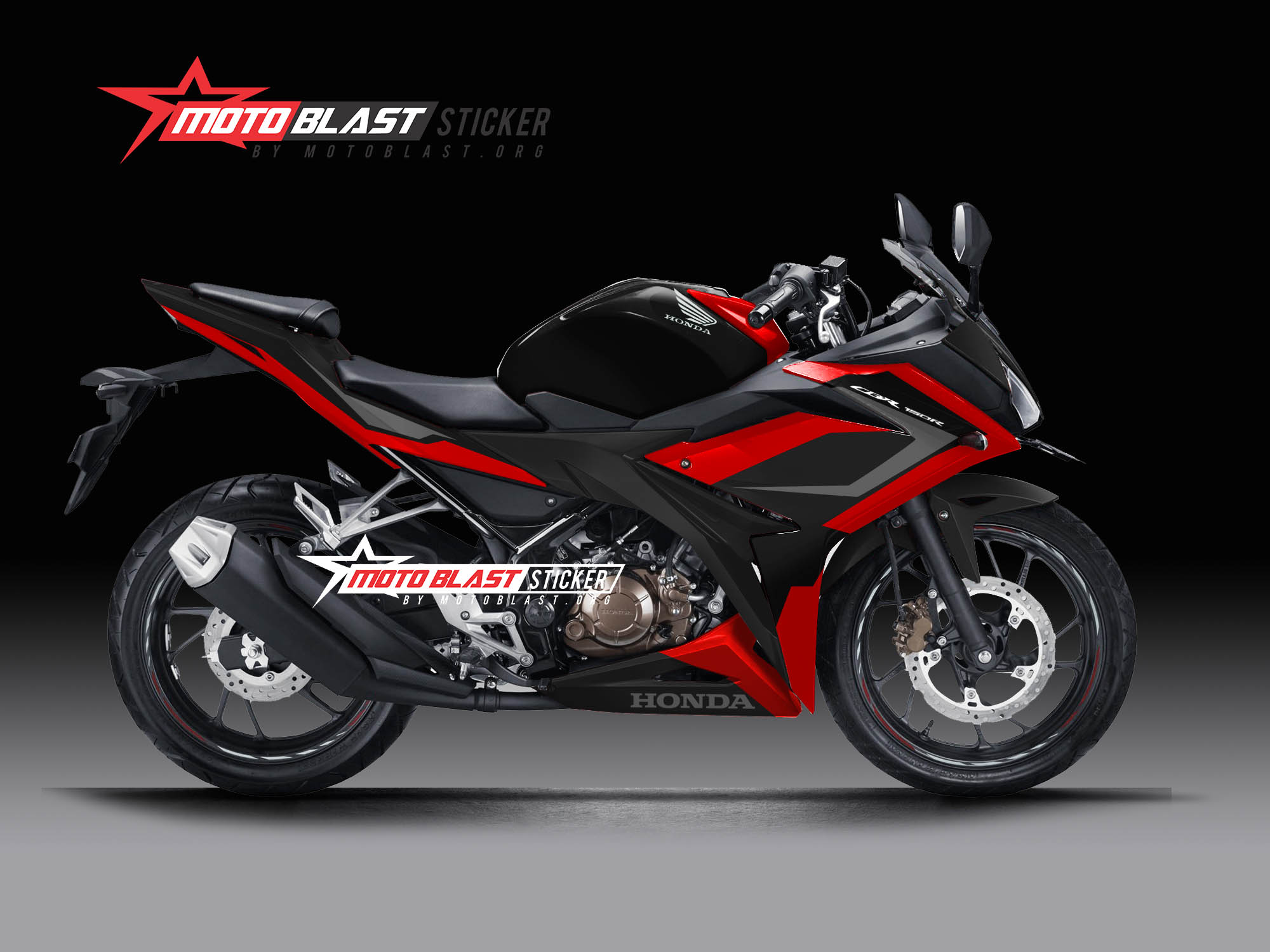 Modifikasi Sederhana Cbr150r. Modifikasi striping Honda new cbr150r simple black