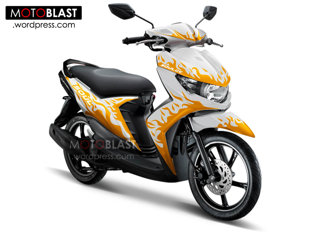 Modifikasi Soul Gt 2013. Modif Striping Mio Soul GT 2013, Tribal...!!