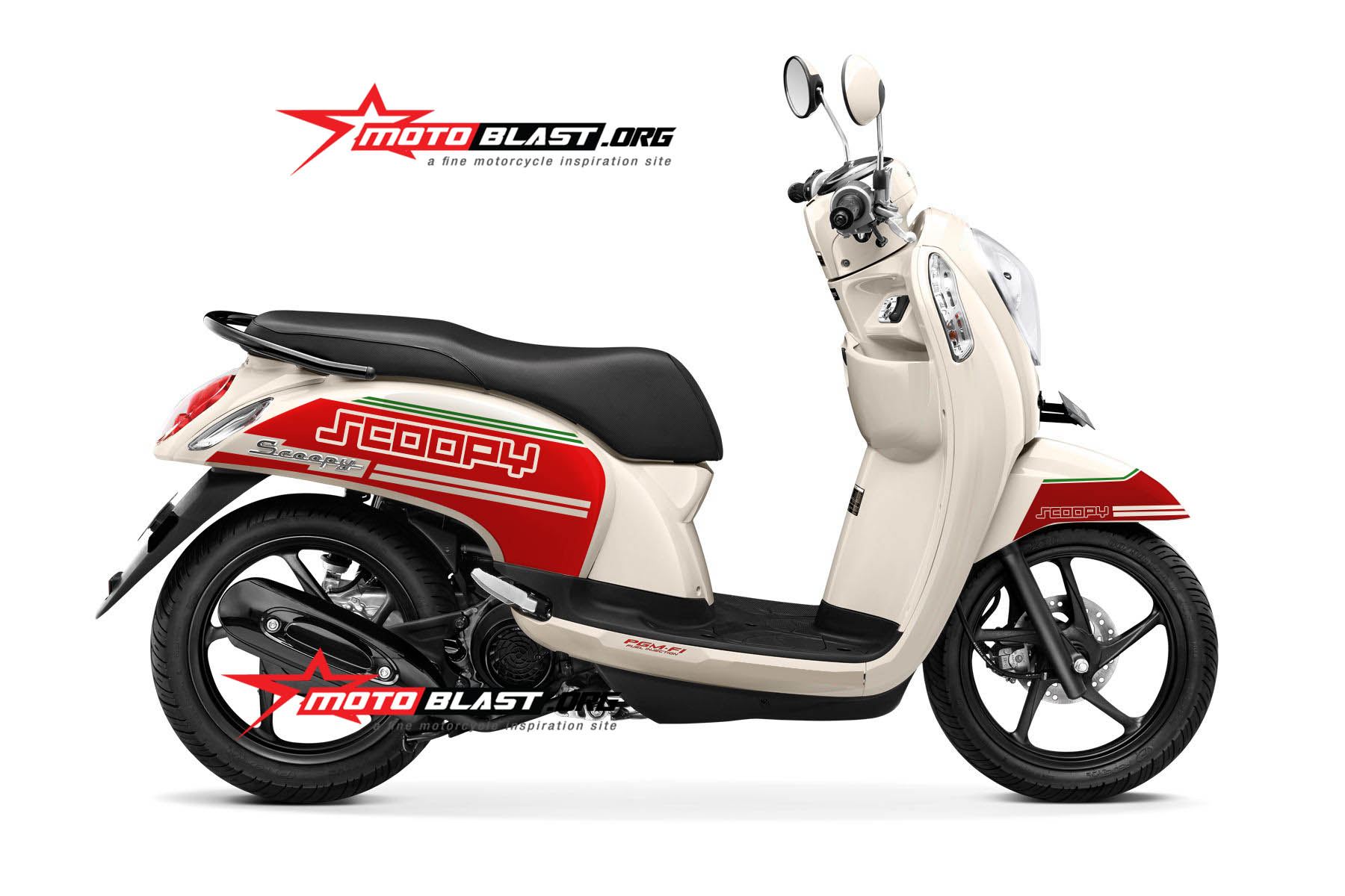 Modif Scoopy Klasik. Modif Striping untuk Honda Scoopy! Klasik asik!!