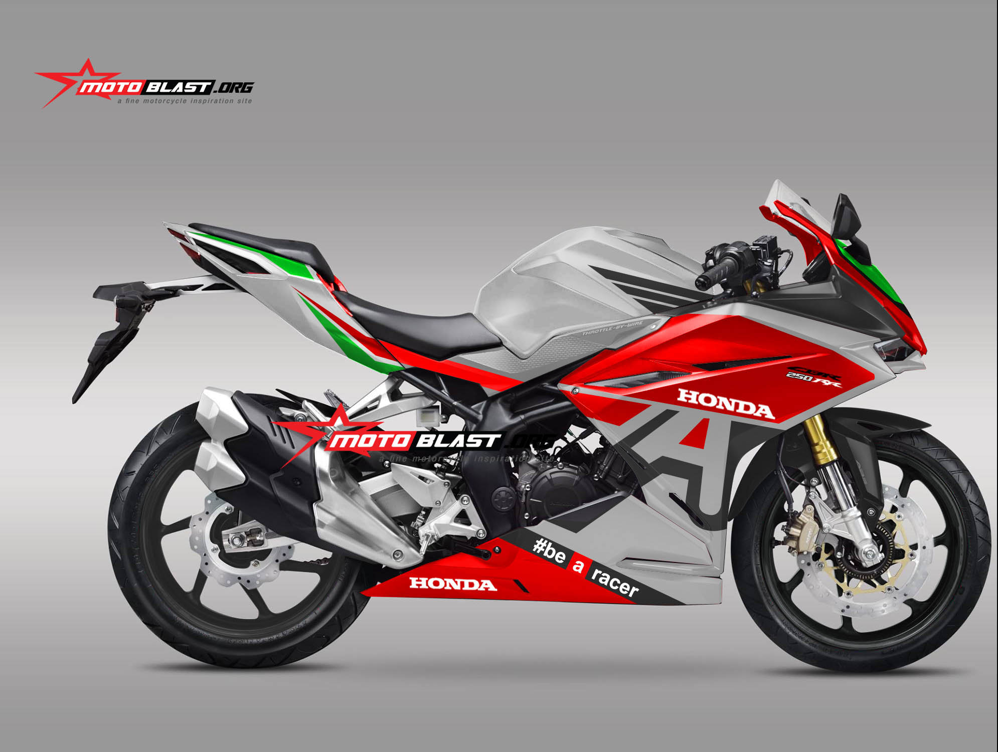 Cbr250rr Modifikasi Motogp. Modifikasi striping Honda CBR250RR Silver Livery Aprilia RSV4