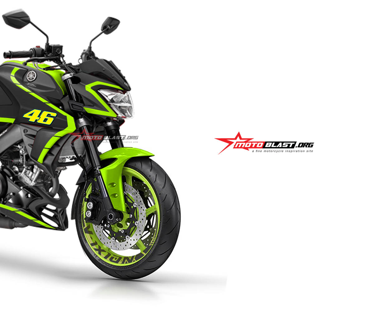 Modifikasi Vixion Warna Hijau Stabilo. Modifikasi striping Yamaha All new Vixion R Black VR46