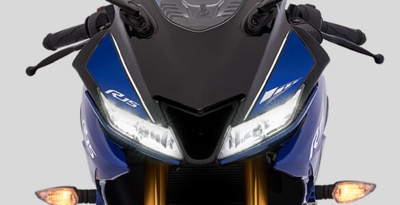 Gambar R15 V3. Yamaha R15 V3 Shock USD warna gold resmi di rilis. ini detailnya