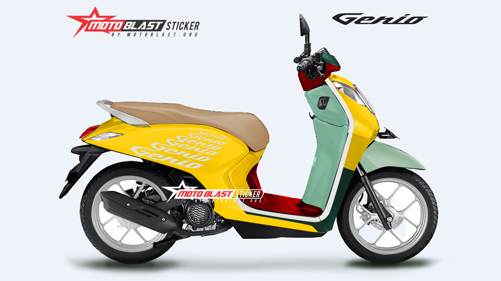 Genio Modif Vespa. Begini kalau Honda Genio di livery Sean Wotherspoon